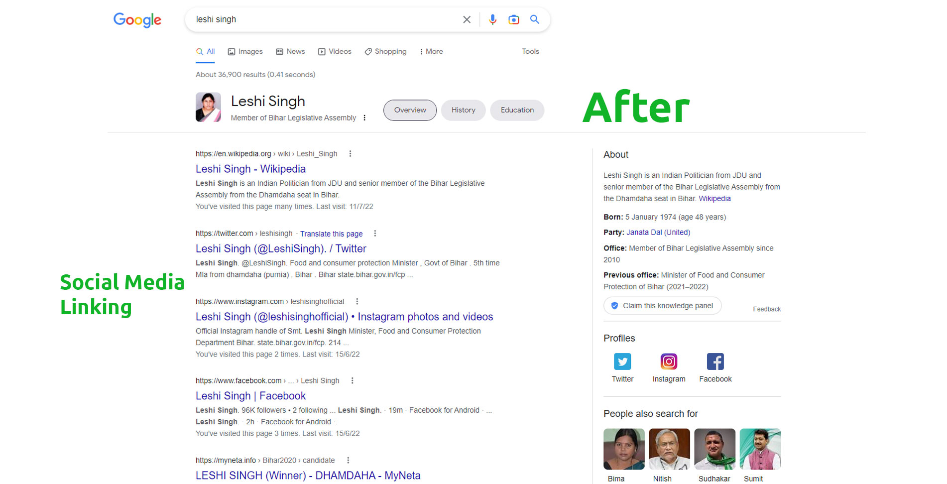 Leshi-singh-google-after