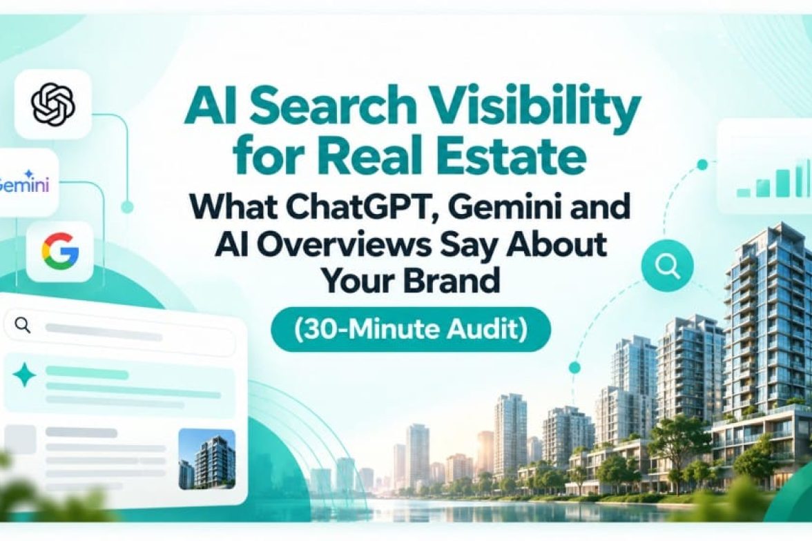 AI search visibility audit scoring sheet for a real estate developer brand