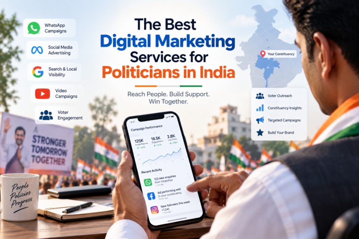 Digital marketing for politicians in India dashboard